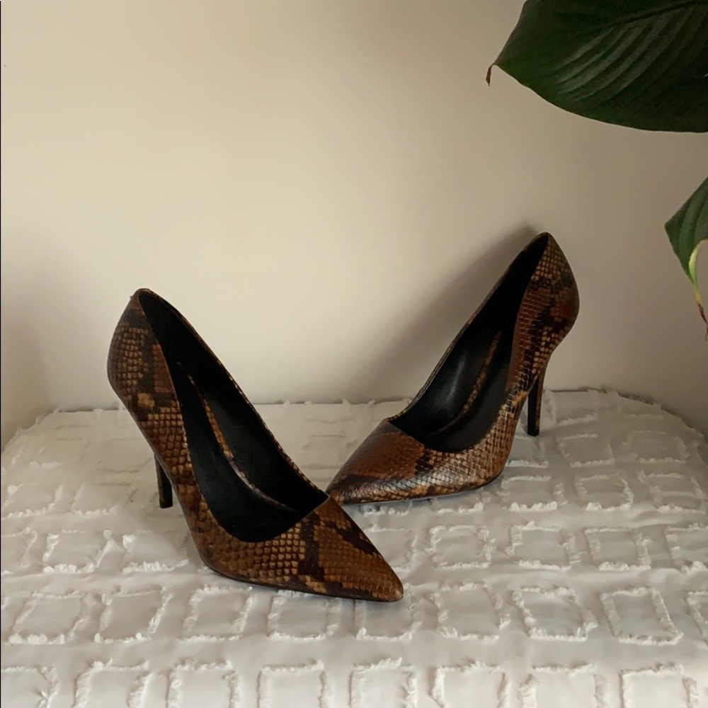 Aldo snake heels